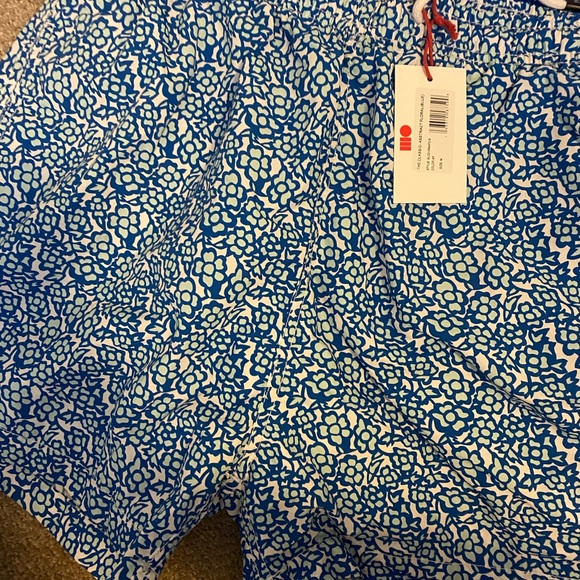NWT Solid & Striped The Classic Swim Trunks - abstract Floral Lapis - Picture 4 of 5